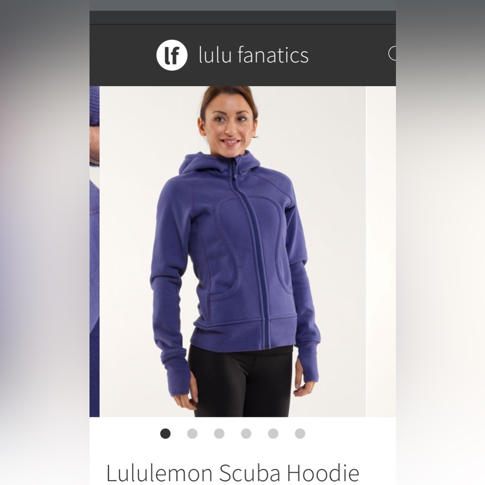 Preloved Blue/purple Lululemon Scuba Hoodie